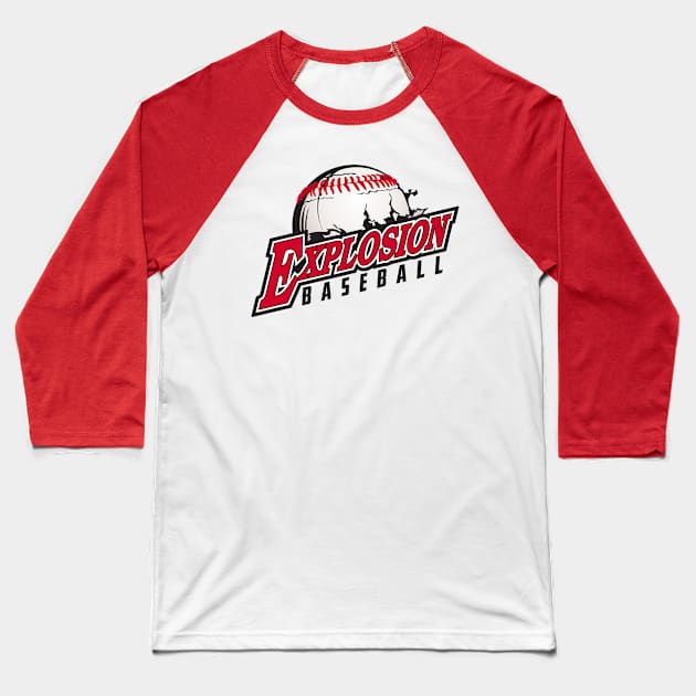 Explosion Baseball Baseball T-Shirt by DavesTees